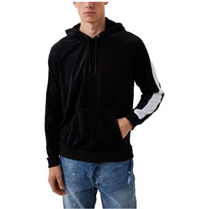 (Black, L) BRAVE SOUL Mens Hoodies Long Sleeve Pullover Velvet Black Tops Hooded (Black, L) BRAVE SOUL Mens Hoodies Long Sleeve Pullover Velvet Black Tops Hooded