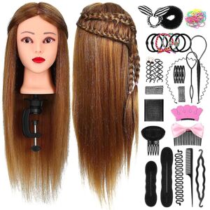 Unbranded Frcolor Mannequin Head Set With Hair Salon Training Head Stand Set Hair Training Unbranded Frcolor Mannequin Head Set With Hair Salon Training Head Stand Set Hair Training