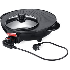 GreenZech 1600W 2 in 1 Electric Hotpot Oven Domestic Smokeless Barbecue Machine Pot GreenZech 1600W 2 in 1 Electric Hotpot Oven Domestic Smokeless Barbecue Machine Pot