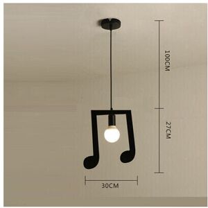 GreenZech (Music Symbol B) AC85-265V Music Symbol Pendant Lights E27 Creative Black Led Pe GreenZech (Music Symbol B) AC85-265V Music Symbol Pendant Lights E27 Creative Black Led Pe