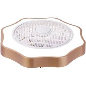 GreenZech (Gold, 220V) 36W 110/220V Ceiling Fan with Lighting LED Light Stepless Dimming A GreenZech (Gold, 220V) 36W 110/220V Ceiling Fan with Lighting LED Light Stepless Dimming A