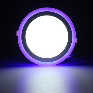 GreenZech (cool white+blue(type C)) 18W RGB Dual Color LED Recessed Ceiling Round Panel Do GreenZech (cool white+blue(type C)) 18W RGB Dual Color LED Recessed Ceiling Round Panel Do