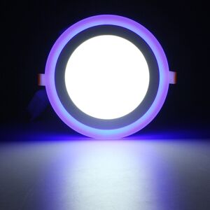GreenZech (cool white+blue) 12W RGB Dual Color LED Recessed Ceiling Round Panel Down Light GreenZech (cool white+blue) 12W RGB Dual Color LED Recessed Ceiling Round Panel Down Light