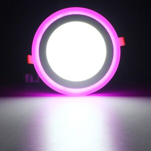 GreenZech (cool white+pink) 12W RGB Dual Color LED Recessed Ceiling Round Panel Down Light GreenZech (cool white+pink) 12W RGB Dual Color LED Recessed Ceiling Round Panel Down Light