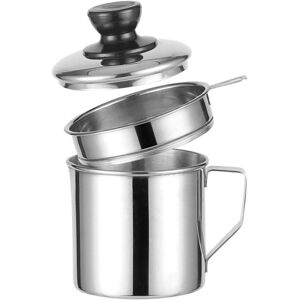 GreenZech (1200ml) Stainless Steel Oil Filter Separator Pot Kitchen Food Supplies Liquid GreenZech (1200ml) Stainless Steel Oil Filter Separator Pot Kitchen Food Supplies Liquid