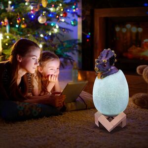 GreenZech Decorative 3D Triceratops Egg Smart Night Light 16 Colors Remote Control Touch S GreenZech Decorative 3D Triceratops Egg Smart Night Light 16 Colors Remote Control Touch S