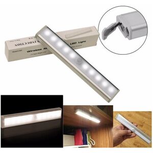 GreenZech Wireless PIR Motion Sensor 10 LED Warm Light Cabinet Wardrobe Night Lamp GreenZech Wireless PIR Motion Sensor 10 LED Warm Light Cabinet Wardrobe Night Lamp