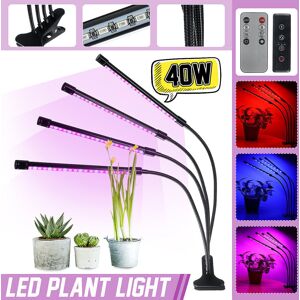 GreenZech 4 Head 40W Full Spectrum LED Grow Light Flexible Pot Plant Flower Vegetable Grow GreenZech 4 Head 40W Full Spectrum LED Grow Light Flexible Pot Plant Flower Vegetable Grow
