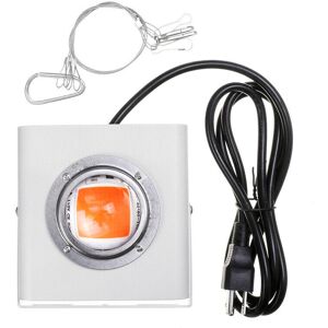 GreenZech (Silver, US Plug) 144LED COB Plant Grow Light Full Spectrum 380-800nm 4000K Hydr GreenZech (Silver, US Plug) 144LED COB Plant Grow Light Full Spectrum 380-800nm 4000K Hydr