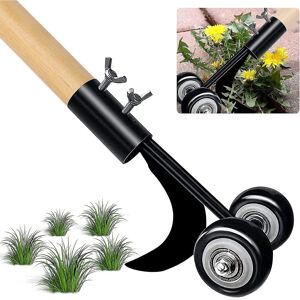 Unbranded Manual Weeding Tool, Manual Weeder With Wheels, Compatible Cleaning Between Ston Unbranded Manual Weeding Tool, Manual Weeder With Wheels, Compatible Cleaning Between Ston