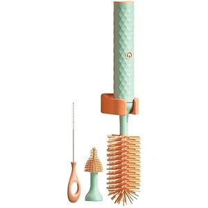 Unbranded (Green, 3pcs Set) Electric Silicone Bottle Brush 360 Rotating Water Bottle Clean Unbranded (Green, 3pcs Set) Electric Silicone Bottle Brush 360 Rotating Water Bottle Clean