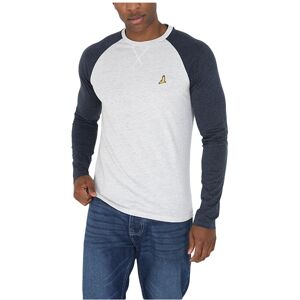 (Light Grey And Navy, L) BRAVE SOUL Mens Long Sleeve T Shirts Crew Neck Casual T (Light Grey And Navy, L) BRAVE SOUL Mens Long Sleeve T Shirts Crew Neck Casual T