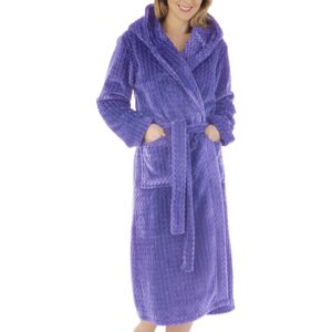 (Bright Blue, XXL - UK 24/26) Slenderella Ladies Zig Zag Fleece Hooded Shawl Col (Bright Blue, XXL - UK 24/26) Slenderella Ladies Zig Zag Fleece Hooded Shawl Col