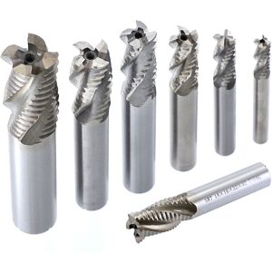 GreenZech (18mm) M6-M20 Wave Milling Cutter 4 Flutes 6-20mm HSS-AL Wave Rough End Mill GreenZech (18mm) M6-M20 Wave Milling Cutter 4 Flutes 6-20mm HSS-AL Wave Rough End Mill