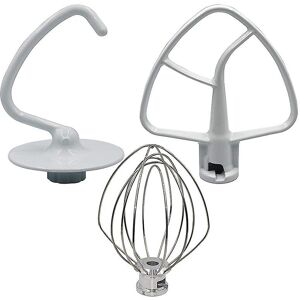 Unbranded Mixer Kit For Ksm150 Includes Dough Hook Wire Whip And Coated Flat Beater, 3 Pie Unbranded Mixer Kit For Ksm150 Includes Dough Hook Wire Whip And Coated Flat Beater, 3 Pie