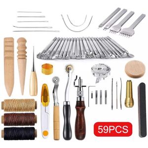 Unbranded 60pcs Leather Working Tools Set, Stainless Steel Leather Craft Tools For Sewing, Unbranded 60pcs Leather Working Tools Set, Stainless Steel Leather Craft Tools For Sewing,