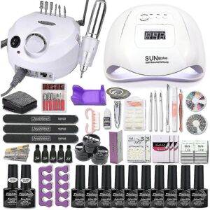 Unbranded Nail Art Set 120/80/54w Uv Led Lamp Gel Nail Polish Set Electric Nail Drill Nail Unbranded Nail Art Set 120/80/54w Uv Led Lamp Gel Nail Polish Set Electric Nail Drill Nail
