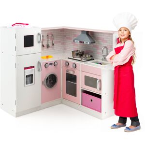 Casart Kids Corner Kitchen Playset Cooking Cookware Toy w/ Sounds & Light 3+ Casart Kids Corner Kitchen Playset Cooking Cookware Toy w/ Sounds & Light 3+