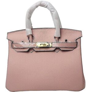 Unbranded (Bare pink, 35*26*19cm) Ladies Women Leather Handbag Birkin First Layer Cowhide Unbranded (Bare pink, 35*26*19cm) Ladies Women Leather Handbag Birkin First Layer Cowhide