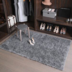 Moonlight Bedding Limited (80cm x 150cm (2ft 6" x 5ft)_FLOOR MAT, Grey) Grey Shaggy Large Rugs Runner & No Moonlight Bedding Limited (80cm x 150cm (2ft 6" x 5ft)_FLOOR MAT, Grey) Grey Shaggy Large Rugs Runner & No