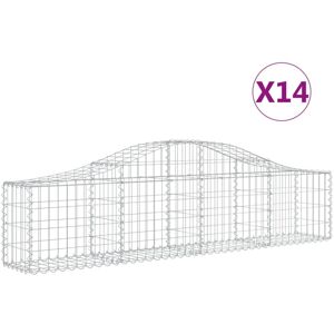 (200 x 30 x 40/60 cm/ 14 pcs) vidaXL Arched Gabion Basket Stone Basket Gabion Re (200 x 30 x 40/60 cm/ 14 pcs) vidaXL Arched Gabion Basket Stone Basket Gabion Re