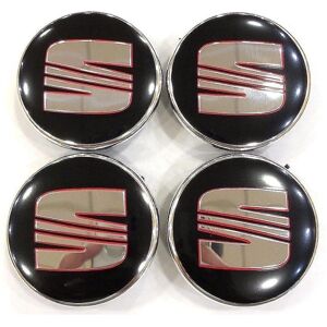 Unbranded Black/silver/red Seat Wheel Center Caps Hub Badges 56mm 4 Pcs For Ibiza Leon Unbranded Black/silver/red Seat Wheel Center Caps Hub Badges 56mm 4 Pcs For Ibiza Leon