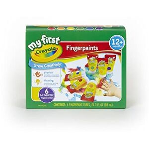 CRAYOLA Washable Finger Paints (6 Pack), Toddler Arts & Crafts Supplies, Gifts f CRAYOLA Washable Finger Paints (6 Pack), Toddler Arts & Crafts Supplies, Gifts f