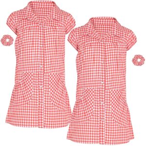 a2zkids (3-4 Years, Red) Girls School Dress Pack Of 2 Check Print Dresses a2zkids (3-4 Years, Red) Girls School Dress Pack Of 2 Check Print Dresses