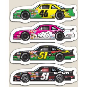 WHIBOS Fridge Magnets Days of Thunder Car Collection Illustration, Cole Trickle, Rowdy WHIBOS Fridge Magnets Days of Thunder Car Collection Illustration, Cole Trickle, Rowdy