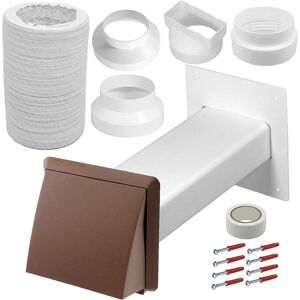 SPARES2GO Cooker Hood External Vent Kit 4" 5" 6" 100mm 125mm 150mm Universal Exterior Wall SPARES2GO Cooker Hood External Vent Kit 4" 5" 6" 100mm 125mm 150mm Universal Exterior Wall