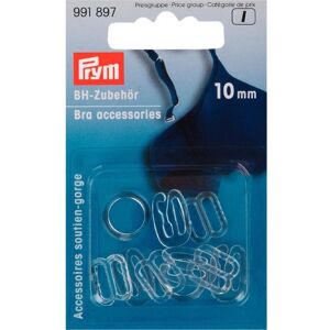 Prym Bra Strap Accessories Clear - per pack of 10 Prym Bra Strap Accessories Clear - per pack of 10