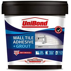 Unibond 2570754 Ultraforce Wall Adhesive and Grout, Grey Unibond 2570754 Ultraforce Wall Adhesive and Grout, Grey