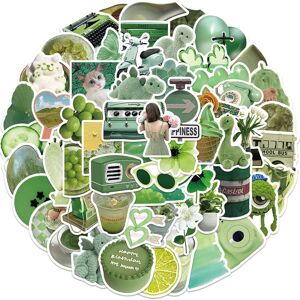 TIANCI 60pcs Green Aesthetic Stickers for Girls Laptop,Cute VSCO Stickers Waterproof Vi TIANCI 60pcs Green Aesthetic Stickers for Girls Laptop,Cute VSCO Stickers Waterproof Vi