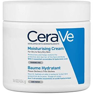 CeraVe Moisturising Cream for Dry to Very Dry Skin 454g with Hyaluronic Acid & 3 Essent CeraVe Moisturising Cream for Dry to Very Dry Skin 454g with Hyaluronic Acid & 3 Essent