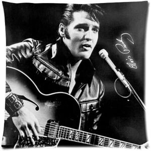 KEROTA Store Elvis Presley Singing Custom Throw Pillow Case Personalized Cushion Cover KEROTA Store Elvis Presley Singing Custom Throw Pillow Case Personalized Cushion Cover