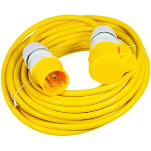 SPARES2GO 110V Extension Lead 14m 16A 2.5mm Heavy Duty Outdoor Construction Site Generator SPARES2GO 110V Extension Lead 14m 16A 2.5mm Heavy Duty Outdoor Construction Site Generator