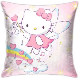 KEROTA Angel Hello Kitty Soft Square Spring Throw Pillow Covers 18x18 Inches, Home Deco KEROTA Angel Hello Kitty Soft Square Spring Throw Pillow Covers 18x18 Inches, Home Deco