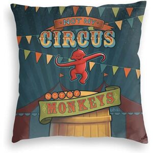 KEROTA Pillow Covers Decorative Home Decor Pillow Not My Circus, Not My Monkeys Decor P KEROTA Pillow Covers Decorative Home Decor Pillow Not My Circus, Not My Monkeys Decor P