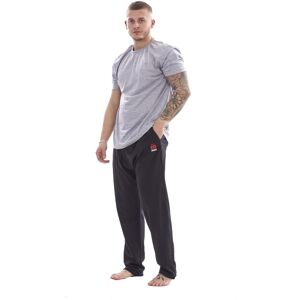 (Grey, L) MALAY Men Cotton Pyjama Set Jersey Top Pants Lightweight Loungewear Ni (Grey, L) MALAY Men Cotton Pyjama Set Jersey Top Pants Lightweight Loungewear Ni