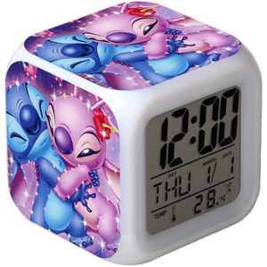 XYTGOGO (Stitch F) Stitch Alram Clock Colorful Color Changing Alarm Clock Led Night Ligh XYTGOGO (Stitch F) Stitch Alram Clock Colorful Color Changing Alarm Clock Led Night Ligh