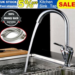 YouseaHome Solid Brass Twin Lever Mixer Tap for Kitchen & Bathroom Sink - Hot & Cold, 360 S YouseaHome Solid Brass Twin Lever Mixer Tap for Kitchen & Bathroom Sink - Hot & Cold, 360 S