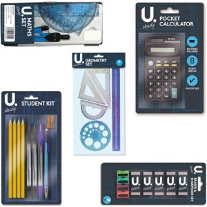 Shumaxx 31pcs Stationery Math Set: Pencils, Pens, Eraser, Protractor, Ruler, Set Squares Shumaxx 31pcs Stationery Math Set: Pencils, Pens, Eraser, Protractor, Ruler, Set Squares