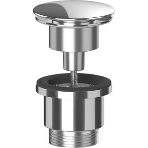 SPARES2GO Clicker Basin Waste Plug 1 1/4" 60mm Click Clack Bathroom Sink Pop Up Push Dome SPARES2GO Clicker Basin Waste Plug 1 1/4" 60mm Click Clack Bathroom Sink Pop Up Push Dome