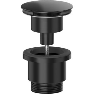 SPARES2GO Clicker Basin Waste Plug 1 1/4" 60mm Click Clack Bathroom Sink Pop Up Push Dome SPARES2GO Clicker Basin Waste Plug 1 1/4" 60mm Click Clack Bathroom Sink Pop Up Push Dome