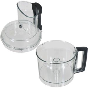 Magimix Mixer Bowl + Lid Cover for CS5200XL Food Processor (Clear with Black Han Magimix Mixer Bowl + Lid Cover for CS5200XL Food Processor (Clear with Black Han