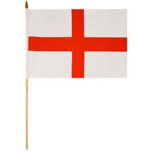 Henbrandt England Hand-held Waving Flag - 11.5 x 18 Inches / 30 x 45cm Henbrandt England Hand-held Waving Flag - 11.5 x 18 Inches / 30 x 45cm