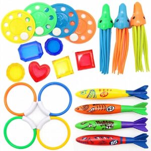 Unbranded Diving Toys Set Swimming Pool Toys for Kids Diving Sticks Diving Rings Pirate Tr Unbranded Diving Toys Set Swimming Pool Toys for Kids Diving Sticks Diving Rings Pirate Tr