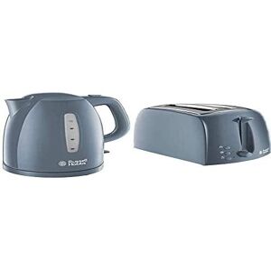 Russell Hobbs 21274 Textures Kettle, Plastic, 3000 W, 1.7 Litres, Grey with Hobb Russell Hobbs 21274 Textures Kettle, Plastic, 3000 W, 1.7 Litres, Grey with Hobb