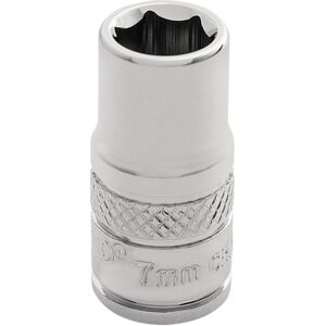 Draper HI-TORQ® 6 Point Socket, 1/4"" Sq. Dr., 7mm Draper HI-TORQ® 6 Point Socket, 1/4"" Sq. Dr., 7mm
