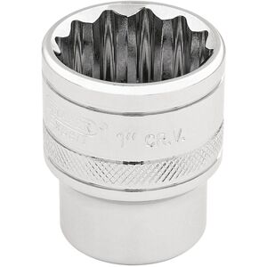 Draper HI-TORQ® 12 Point Socket, 3/8"" Sq. Dr., 1"" Draper HI-TORQ® 12 Point Socket, 3/8"" Sq. Dr., 1""